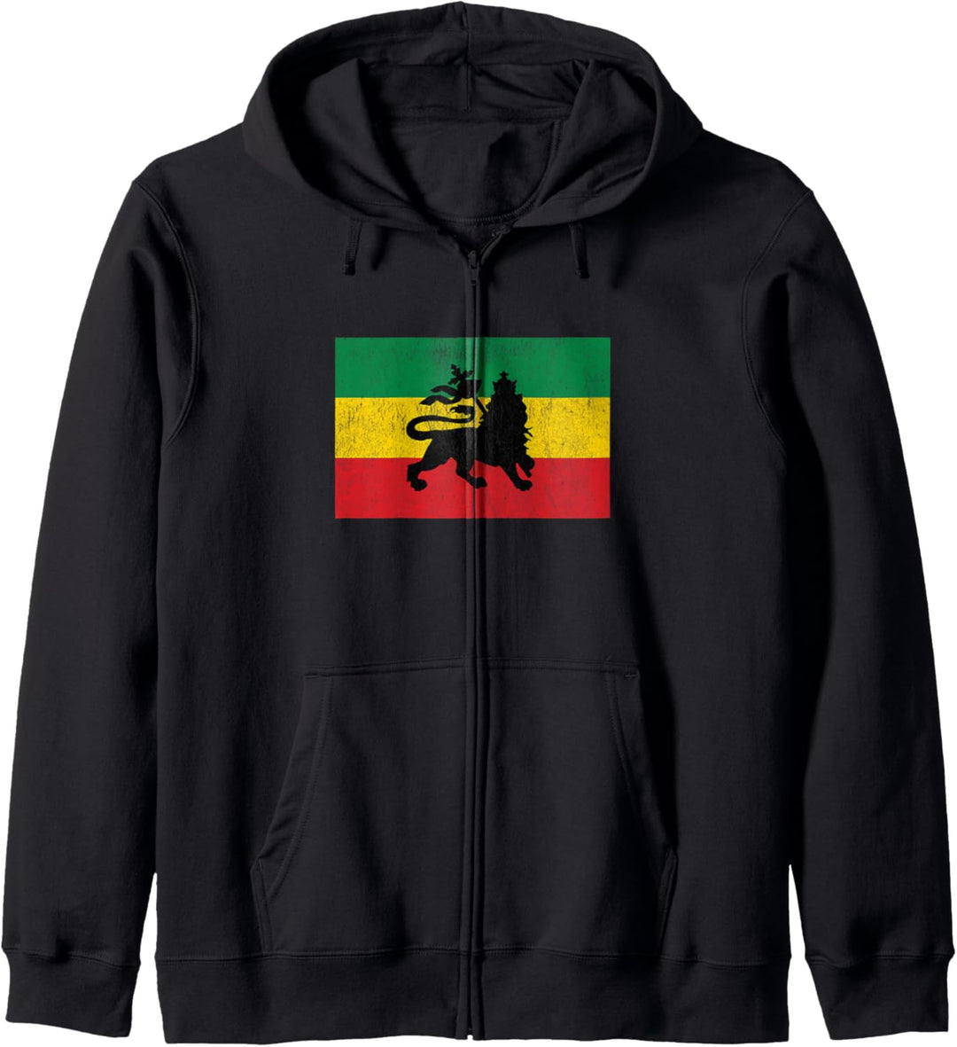 Rastafari Flagge Löwe von Juda Afrika Kapuzenjacke