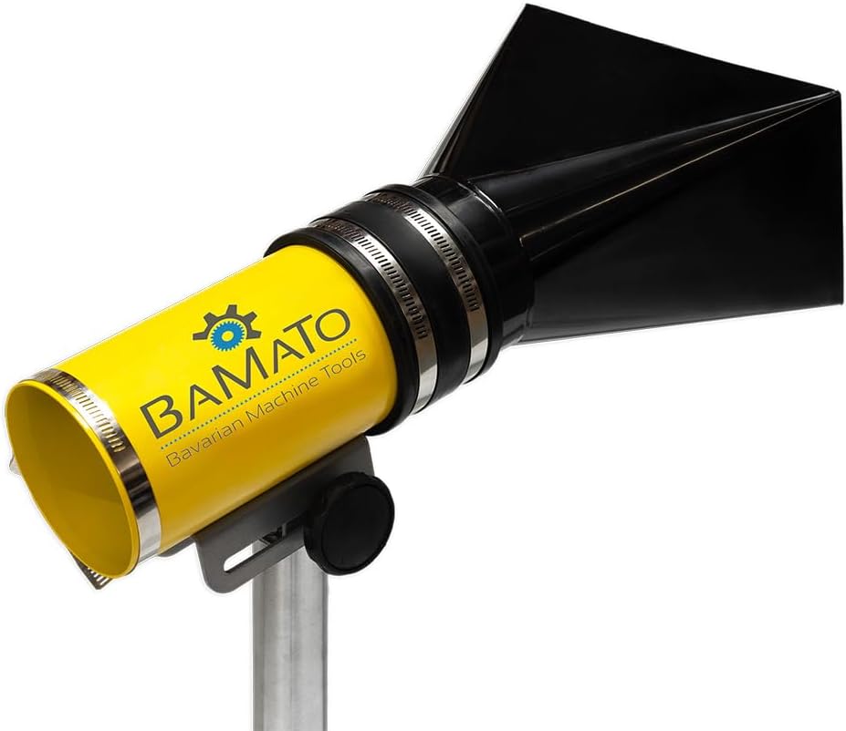 BAMATO Absaugständer ABST-100 | Stabiler Standfuss | 77-124,5cm Höhe | Öffnung 230 x 125 mm | Anschl