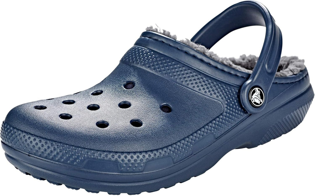 Crocs Unisex Classic Lined Clogs 37/38 EU Navy Charcoal, 37/38 EU Navy Charcoal