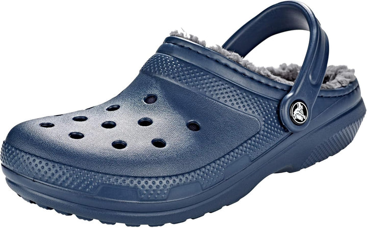 Crocs Unisex Classic Lined Clogs 37/38 EU Navy Charcoal, 37/38 EU Navy Charcoal