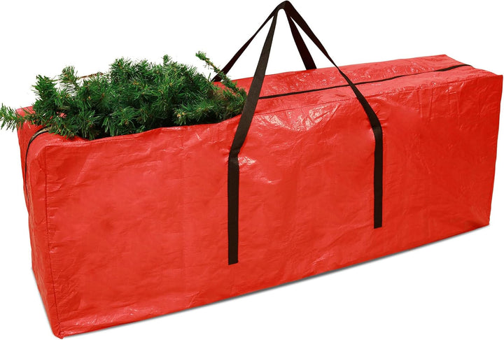 Funshot Weihnachtsbaum Aufbewahrungstasche - Rot Urlaub extra gross für bis zu 7.5Ft Baum Lagerung,