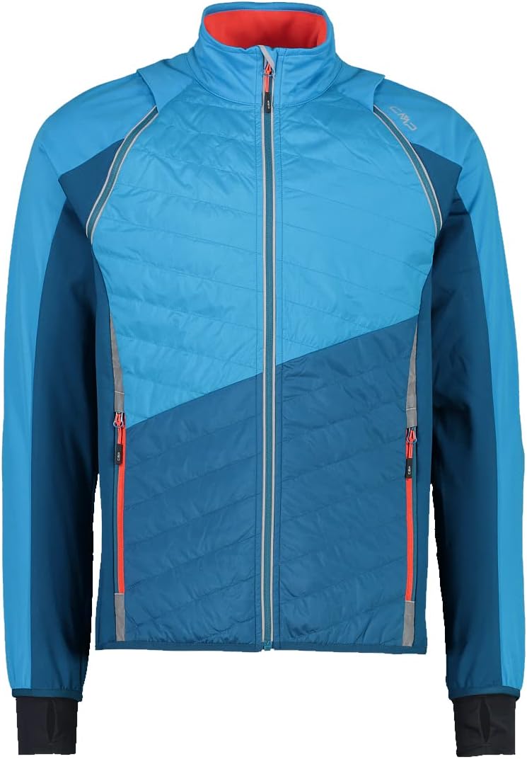 CMP Herren Leichte Herren-softshelljacke mit Abnehmbaren Ärmeln Leichte Softshelljacke 52 L854 danub