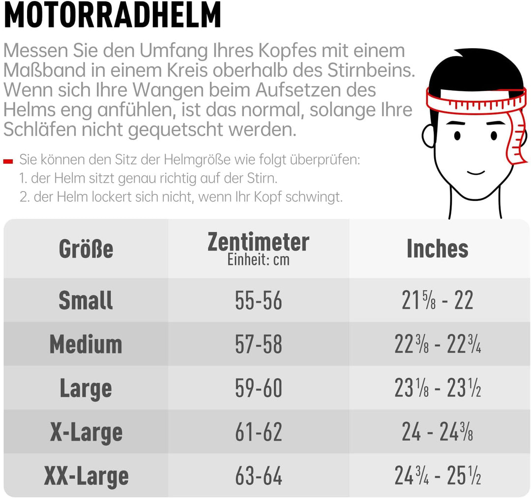 NENKI Helm Motorrad, Motorradhelm Zertifiziert nach ECE 22.06, Klapphelm Motorrad Herren, Schwarzer