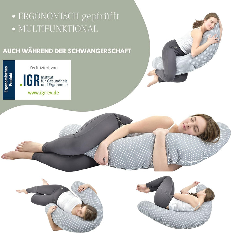 sei Design Stillkissen Mikroperlen XXL Lagerungskissen Schwangerschaftskissen Seitenschläferkissen 1
