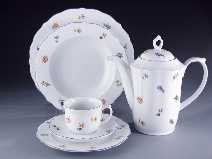 Suppenteller 23cm Fahne SONATE NOSTALGIE 34032 Seltmann (6 Stück)