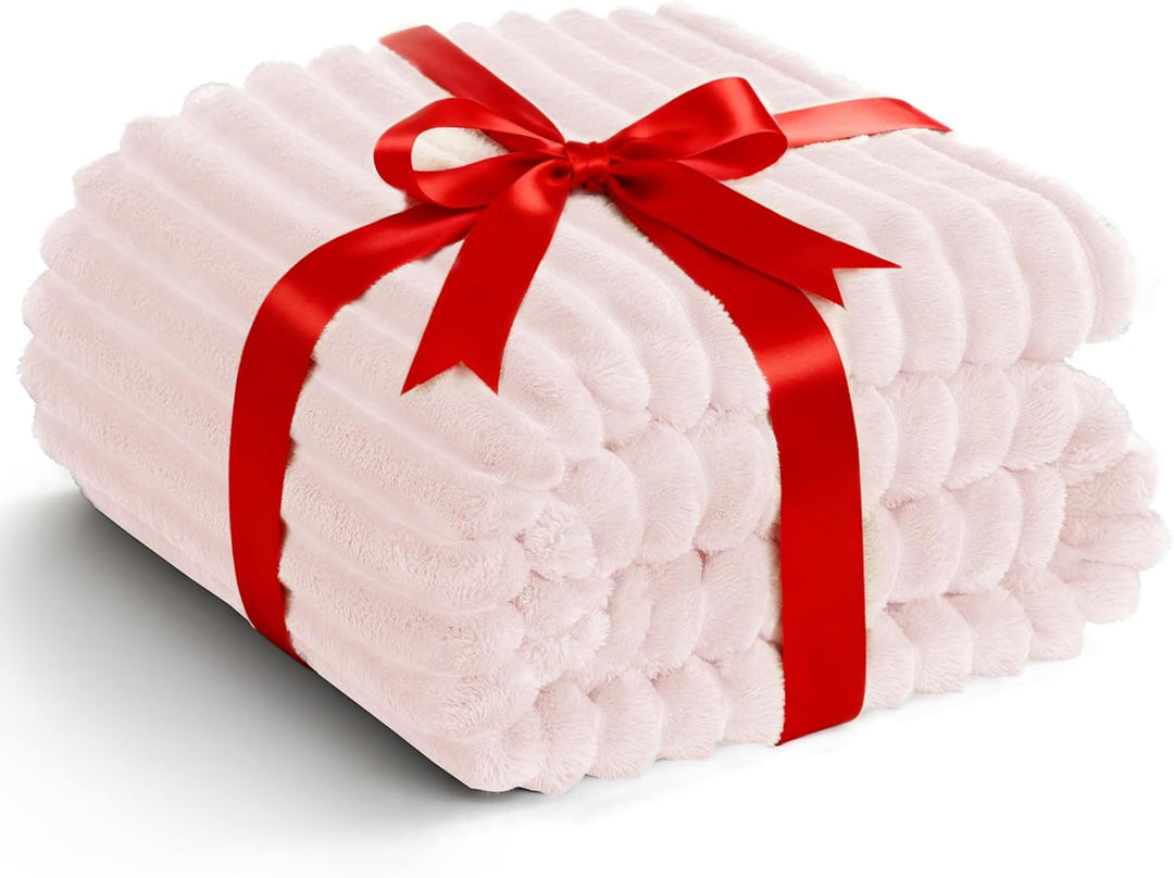 WAVVE Kuscheldecke Flauschig Decke - 150x200cm - Rosa - Weiche Flanell Fleecedecke, Sofadecke & Couc