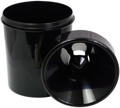 DvM - Spucknapf aus Kunststoff - Cone 10 Black - Kapazität 1 l, Farbe: Schwarz