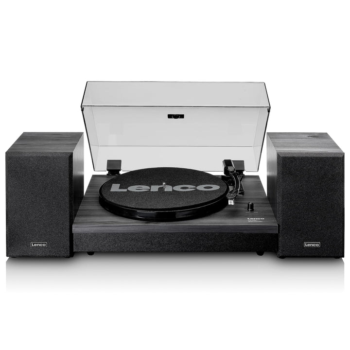 Lenco LS-300 - Hi-Fi Plattenspieler mit Bluetooth - Mit externen Lautsprechern 2 x 10 W RMS - Riemen