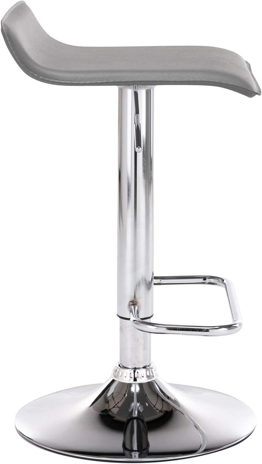 CLP 2er Set Barhocker Dyn Mit Kunstlederbezug I 2 x Höhenverstellbarer Und Drehbarer Tresenhocker Mi