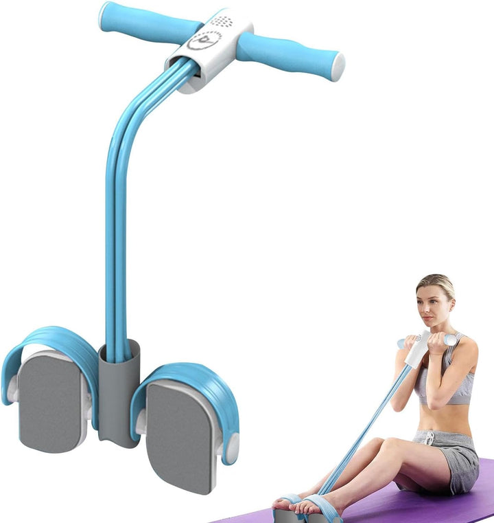 Elastischer Yoga-Pedalzieher, Pedalzieherband | Multifunktions-4-Röhren-Spannseil-Fitnessgerät,Home