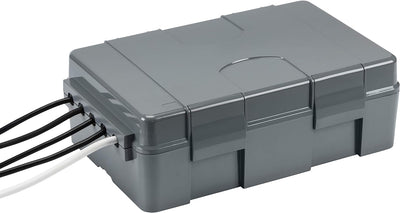 Knightsbridge JB55BK IP55 Wetterfeste Elektrische Box für Aussen - Schwarz, 116,0 mm* 334,0 mm* 220,