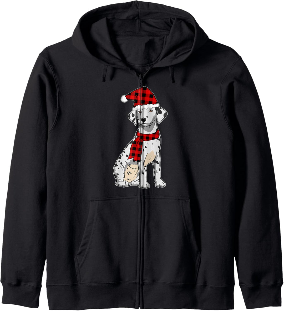 Lustiges Dalmatiner Weihnachten Punkte Flecken Hunde Kapuzenjacke