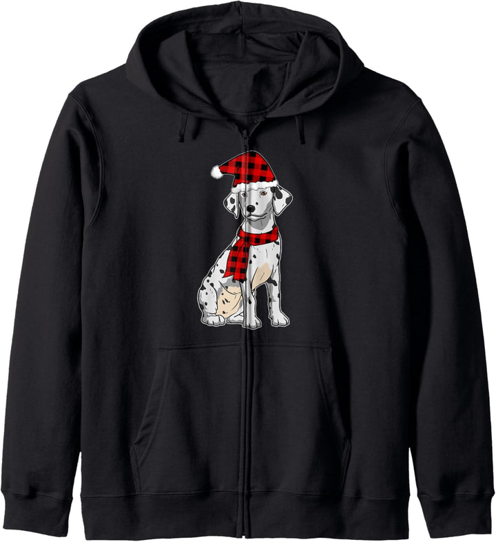 Lustiges Dalmatiner Weihnachten Punkte Flecken Hunde Kapuzenjacke