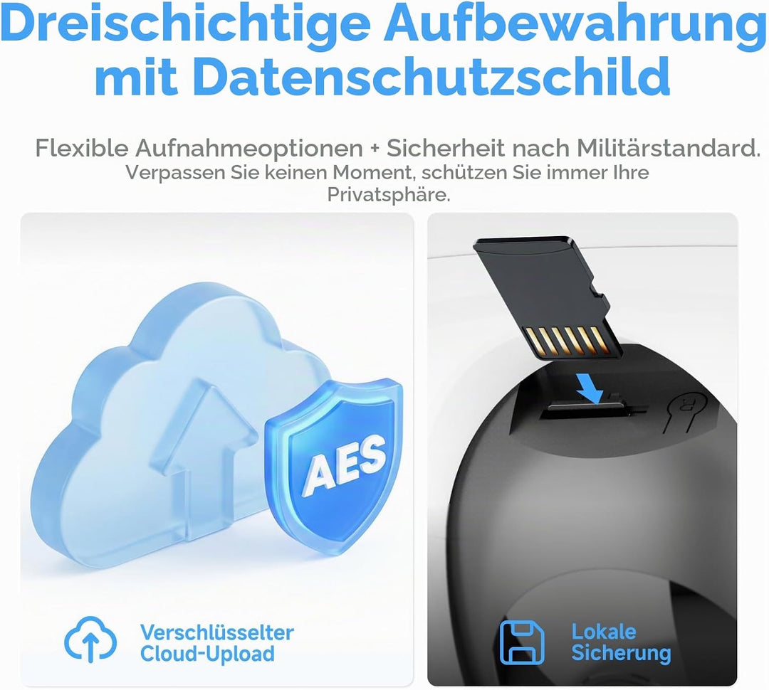 VSTARCAM 6MP Doppelobjektiv Überwachungskamera Innen, Deckenmontage, 2,4G/5G Dualband WiFi, 360° PTZ