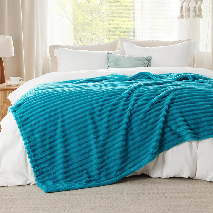 BEDSURE Kuscheldecke für Zimmer Deko - Wolldecke &amp; Fleecedecke, Sofadecke, Weiche Warme Grobe Kordde