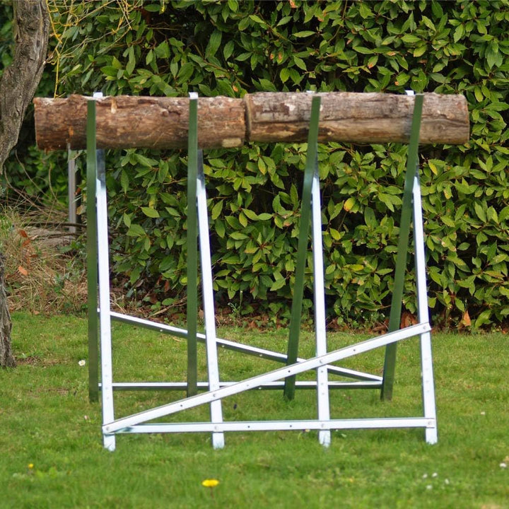 Holzsägebock zum Sägen von Holz, klappbar, Grau 85