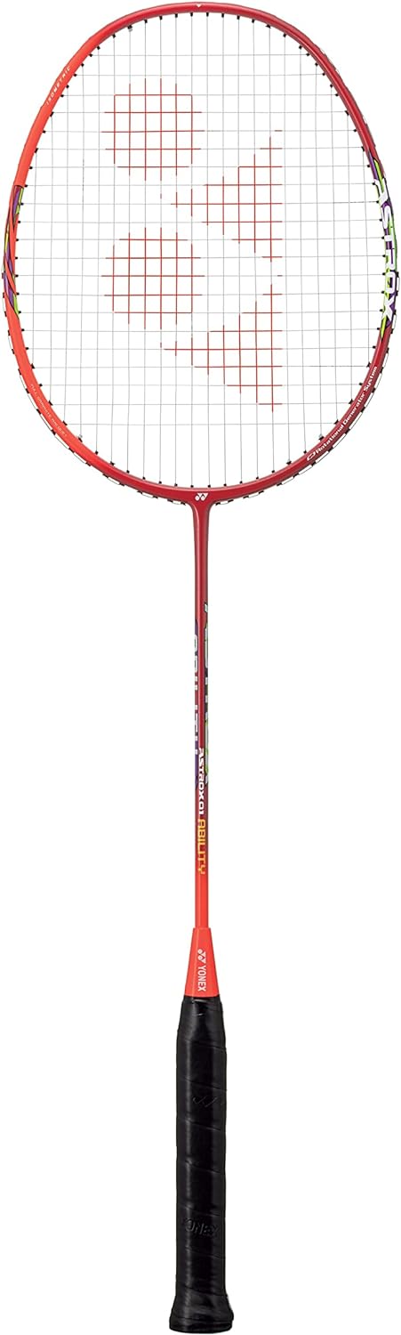 YONEX Graphit Badmintonschläger Astrox Lite Serie (G4, 77 g, 13,6 kg Spannung) red, red