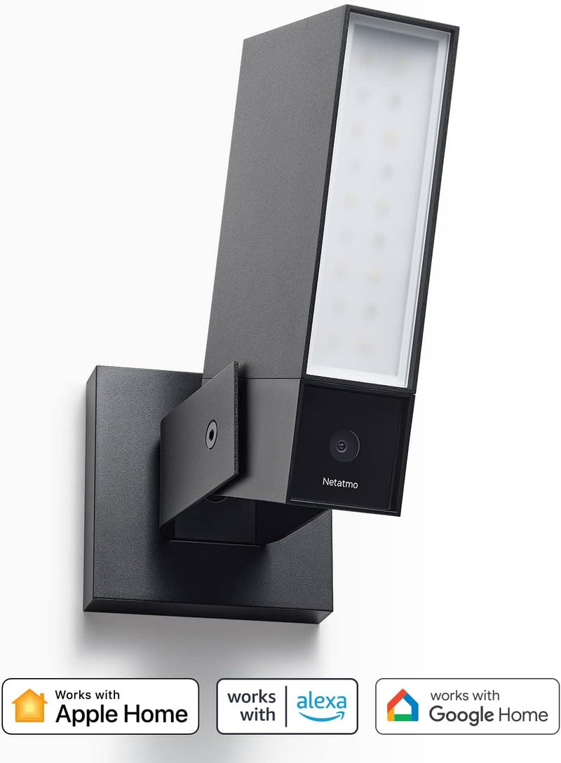 Netatmo Smarte Überwachungskamera Aussen, WLAN, Integrierte Beleuchtung 12W, Video HD 1080p 4MP, Bew