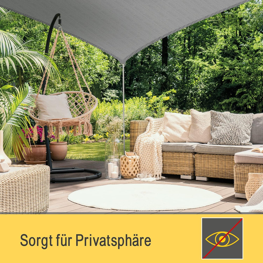 Sol Royal Sonnensegel dreieckig 6x4,2x4,2m Wasserdurchlässig HDPE Atmungsaktiver Balkon Terrasse Seg
