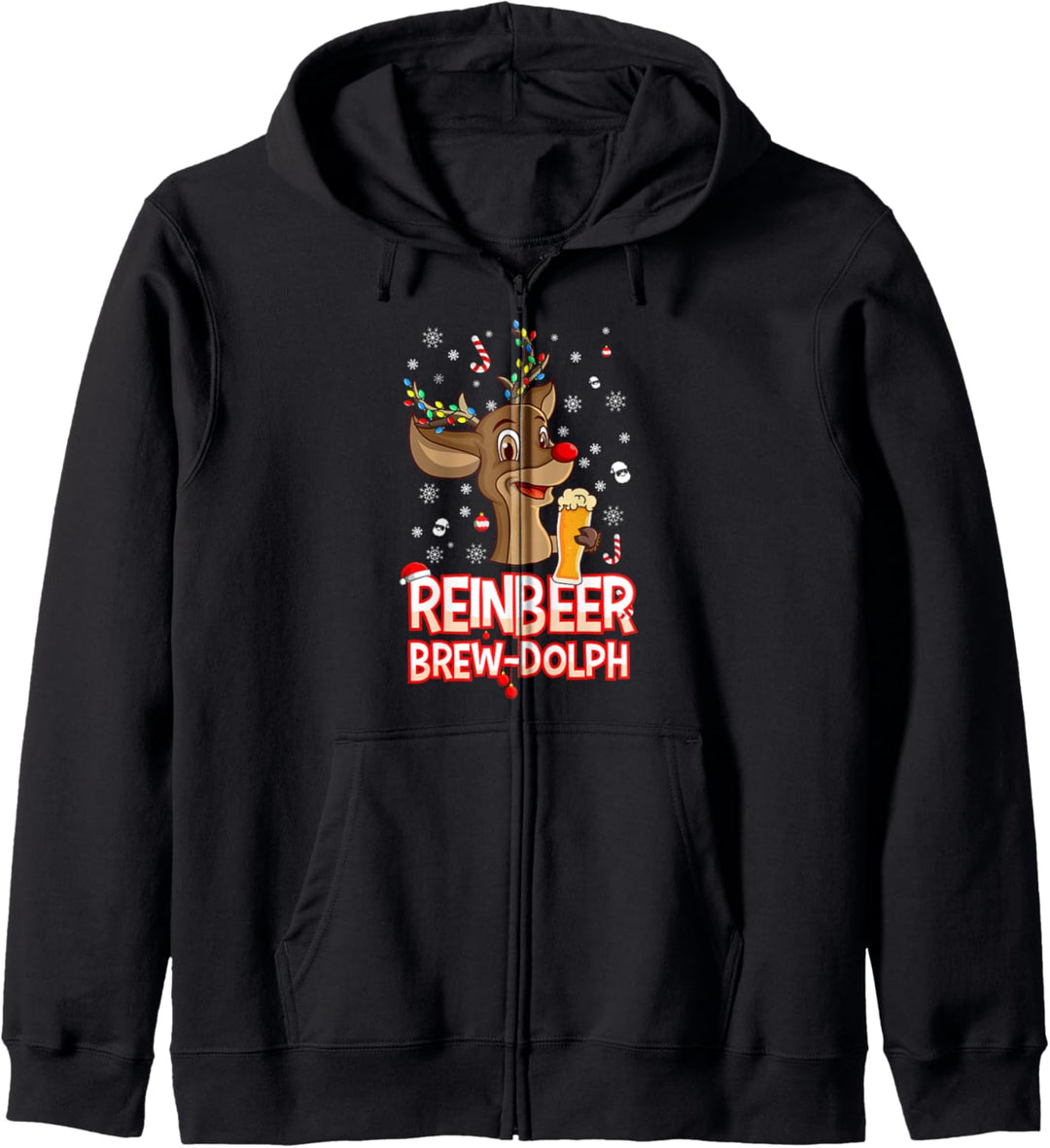 Brewdolph REINBEER Weihnachten Retro Geschenke für Kapuzenjacke