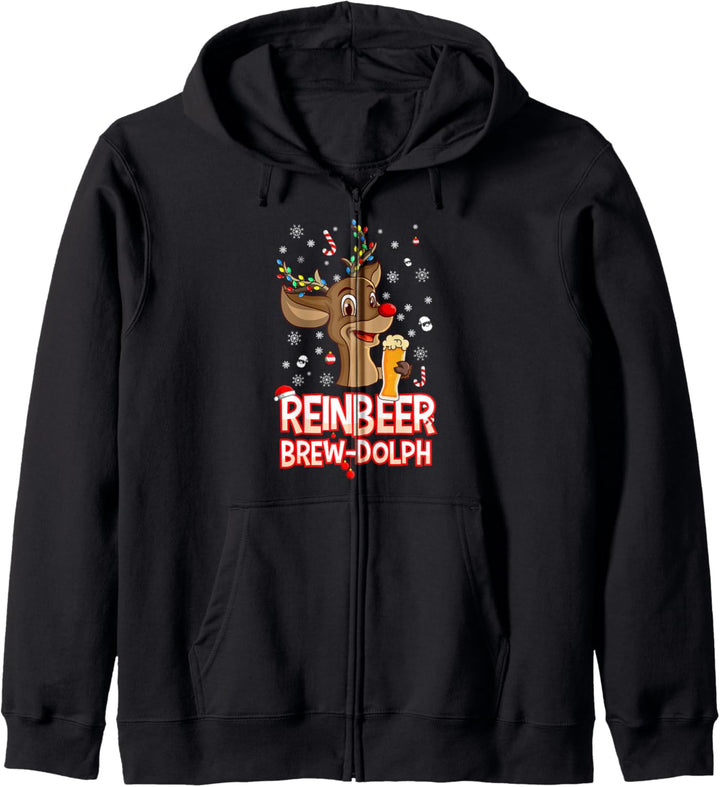 Brewdolph REINBEER Weihnachten Retro Geschenke für Kapuzenjacke