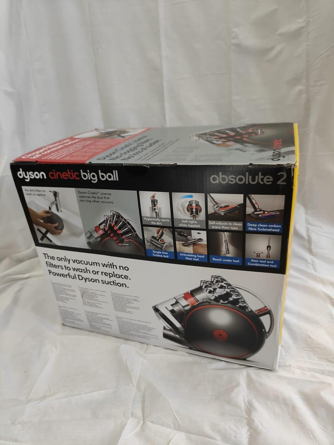 Dyson Cinetic Big Ball Absolute 2, Bodenstaubsauger, Grau, 75.9 W