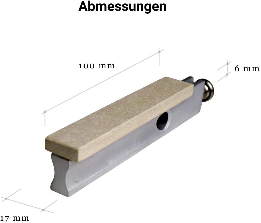 Belgischer Brocken Schärf-Schleifhilfe I Gelber Körnung 8000-10000 auf Aluminiumträger I Format 100x