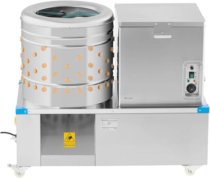Wiesenfield WIE-PPS-55 Rupfmaschine und Brühkessel für Geflügel Trommel 55 cm 3-4 Hühner pro min Rup
