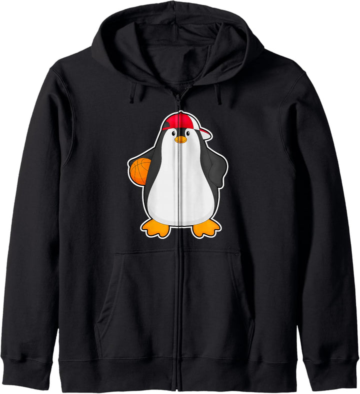 Pinguin Basketballspieler Basketball Sport Kapuzenjacke