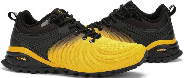 Kricely Traillaufschuhe Herren Laufschuhe Strassenlaufschuhe Sneaker Leicht Wanderschuhe Fitnessschu