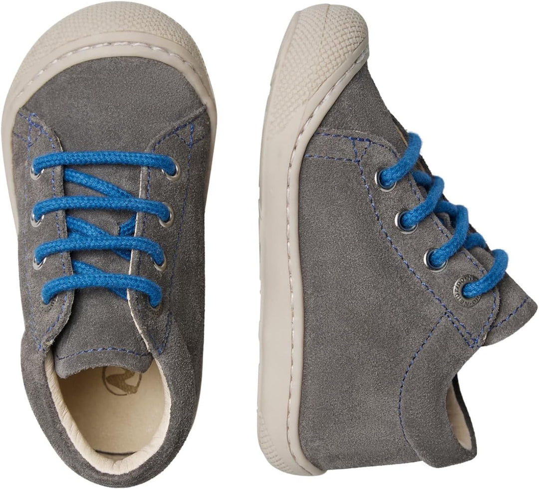 Naturino Lauflernschuhe aus Leder mit Wollfutter 19 EU Anthrazit Blau, 19 EU Anthrazit Blau
