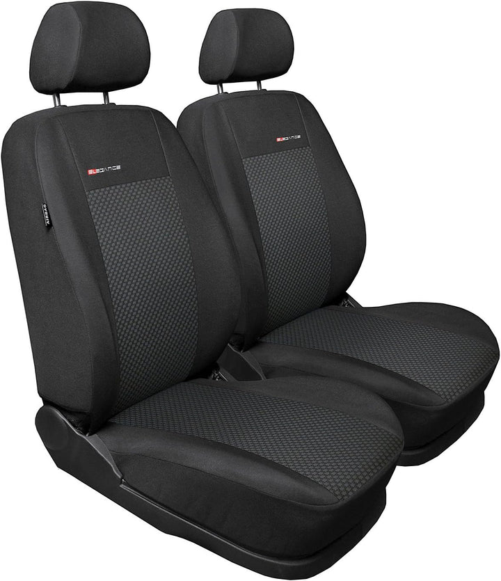 GSC Sitzbezüge Universal Schonbezüge 1+1 kompatibel mit VW TIGUAN Dunkelgrau, Dunkelgrau