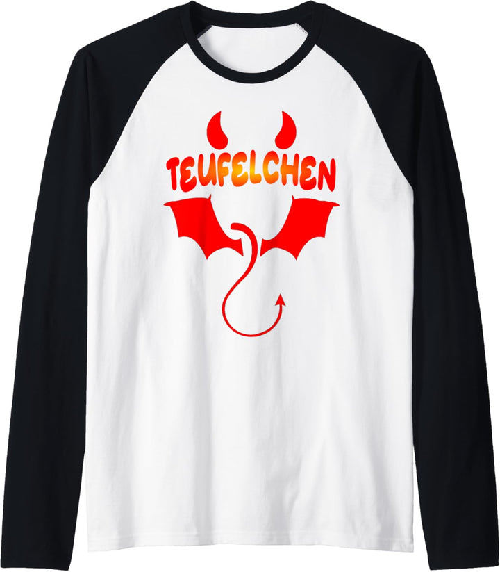 Engel Teufel Kostüm Teufelchen Partner Outfit Karneval Raglan