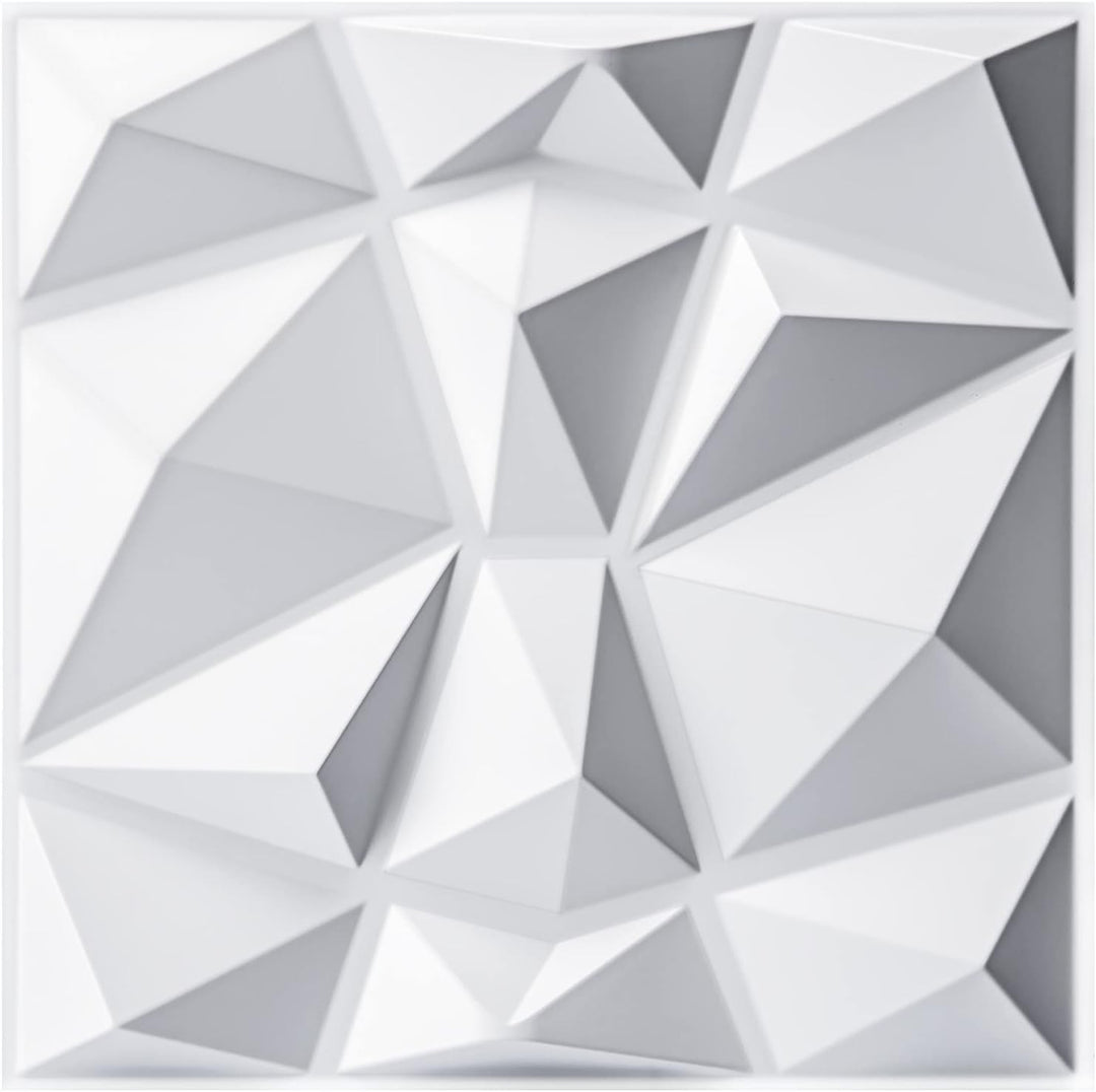 Grace Baltic - 30 Stück 3D Wandpaneele Diamant Hochsteifes PVC, 30 x 30 cm, Wasserfest, Hitzebeständ