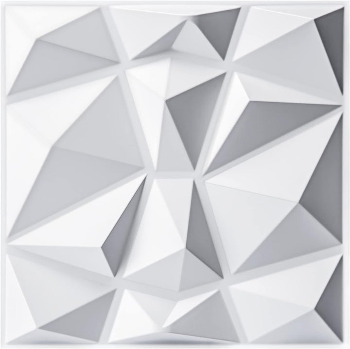 Grace Baltic - 30 Stück 3D Wandpaneele Diamant Hochsteifes PVC, 30 x 30 cm, Wasserfest, Hitzebeständ