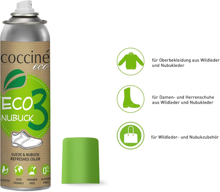 Coccine - Wildleder Pflege + Imprägnierspray Schuhe Set, Nubukleder Pflege, Impregnierungsspray Schu