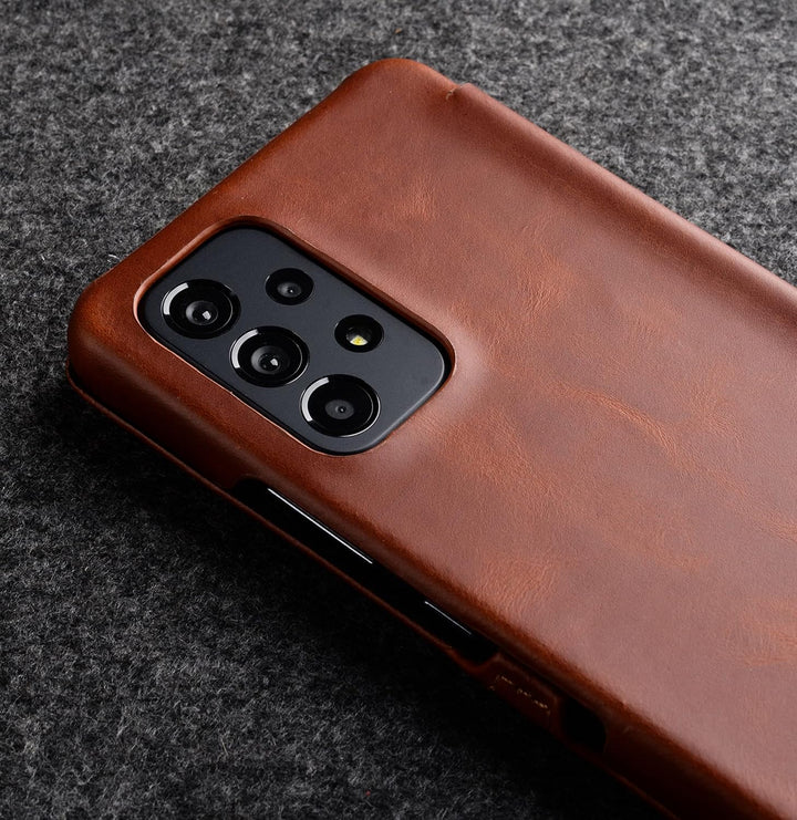 STILGUT Book Case kompatibel mit Samsung Galaxy A53 5G Hülle aus Leder mit Clip-Verschluss, Lederhül