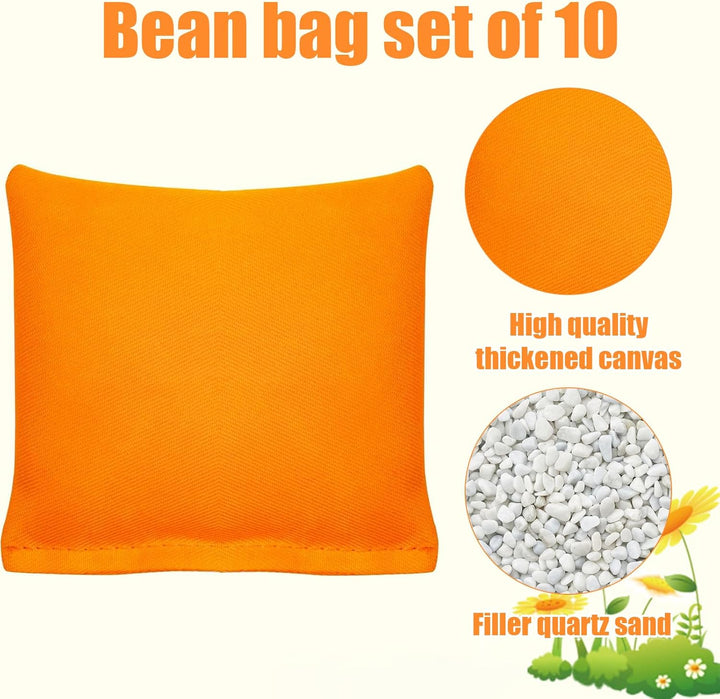 Oneroomone 10 Stück Cornhole Säckchen, Cornhole Spiel, Sackloch Spiel, Quadratische Wurfsäckchen Für