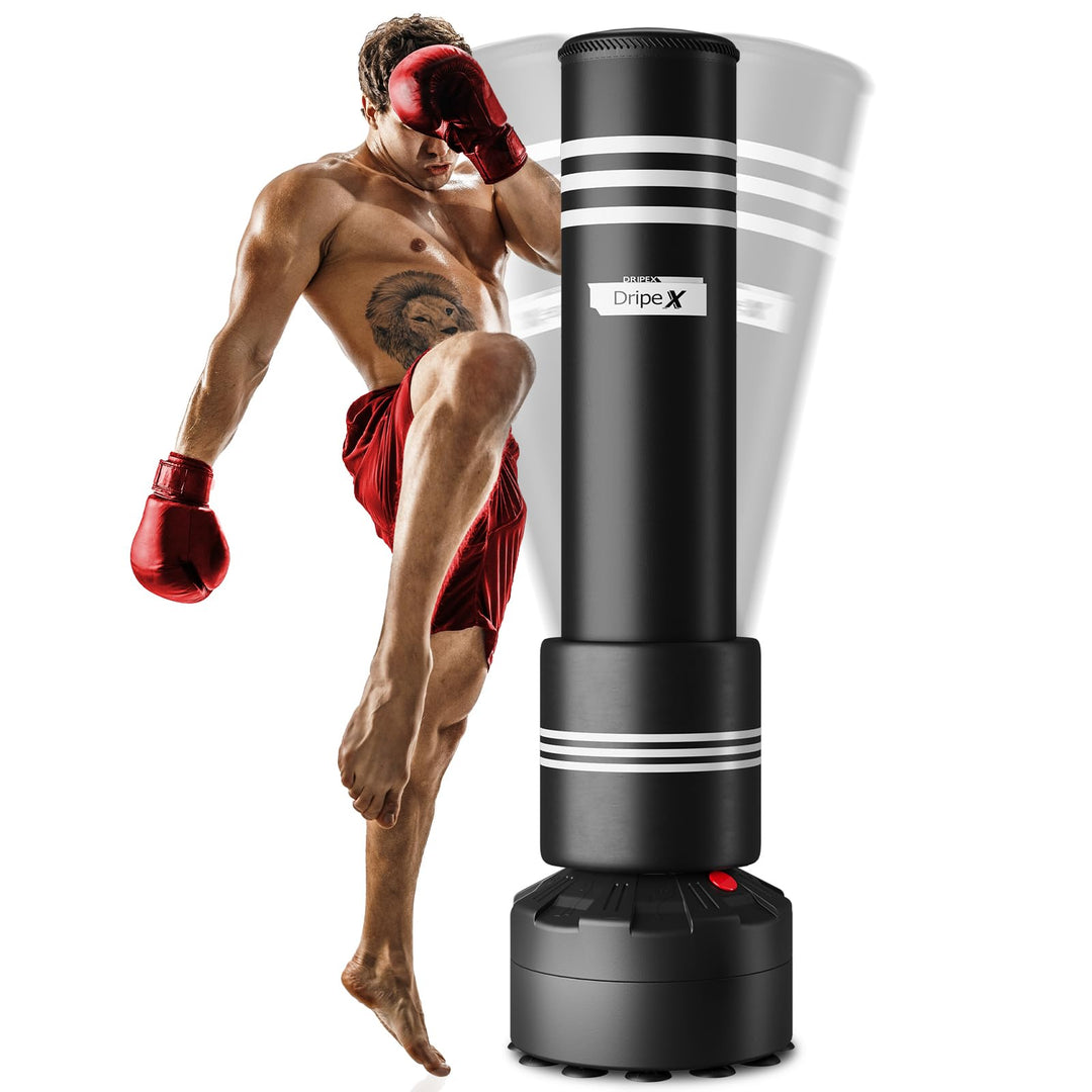 Dripex Boxsack Erwachsene Freistehender Standboxsack MMA Boxpartner Boxing Trainer Heavy Duty Boxsac