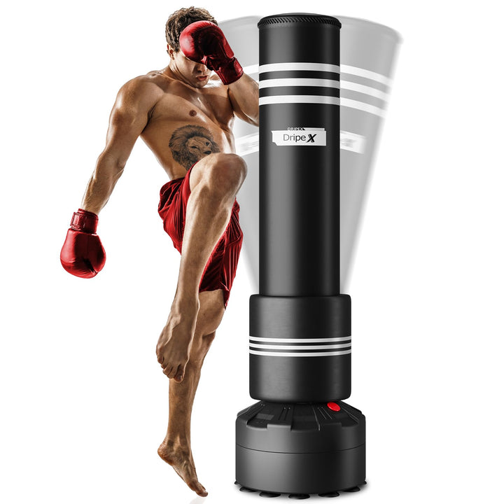Dripex Boxsack Erwachsene Freistehender Standboxsack MMA Boxpartner Boxing Trainer Heavy Duty Boxsac