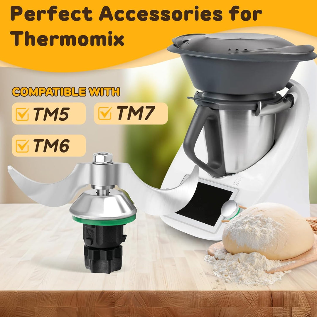 Messer für Vorwerk Thermomix TM5,TM6,TM7, Ersatzteile für Thermomix Messer, Mixmesser Ersatz Zubehör