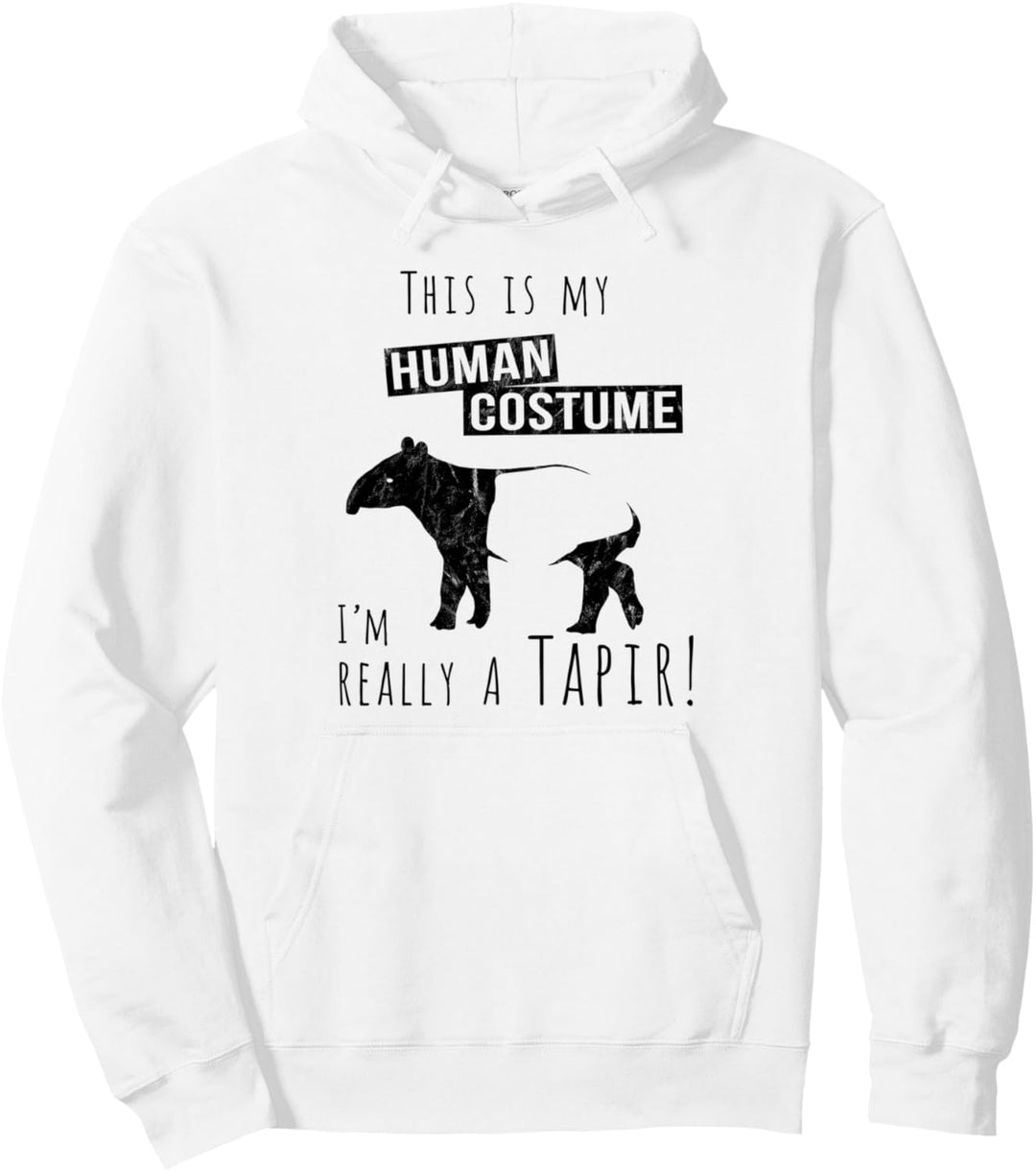 Mein Mensch Kostüm, ich bin eigentlich ein Schabracken-Tapir Pullover Hoodie