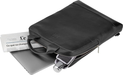 Moleskine - Klassische vertikale Gerätetasche, Leder Notebook Rucksack für Laptop, Tablett, Notebook