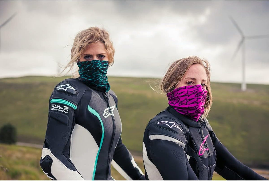 Alpinestars Astars Neck Warmer,Multicolour(Black/White) Motorrad, Motorrad