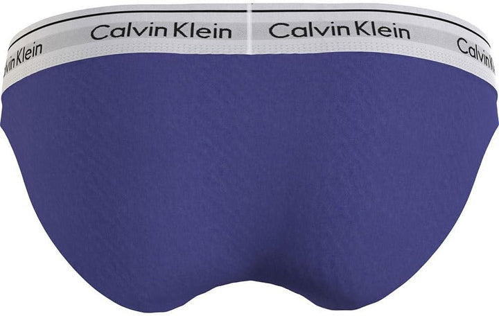 Calvin Klein Damen Bikinihose mit Logobund S Blau (Spectrum Blue), S Blau (Spectrum Blue)