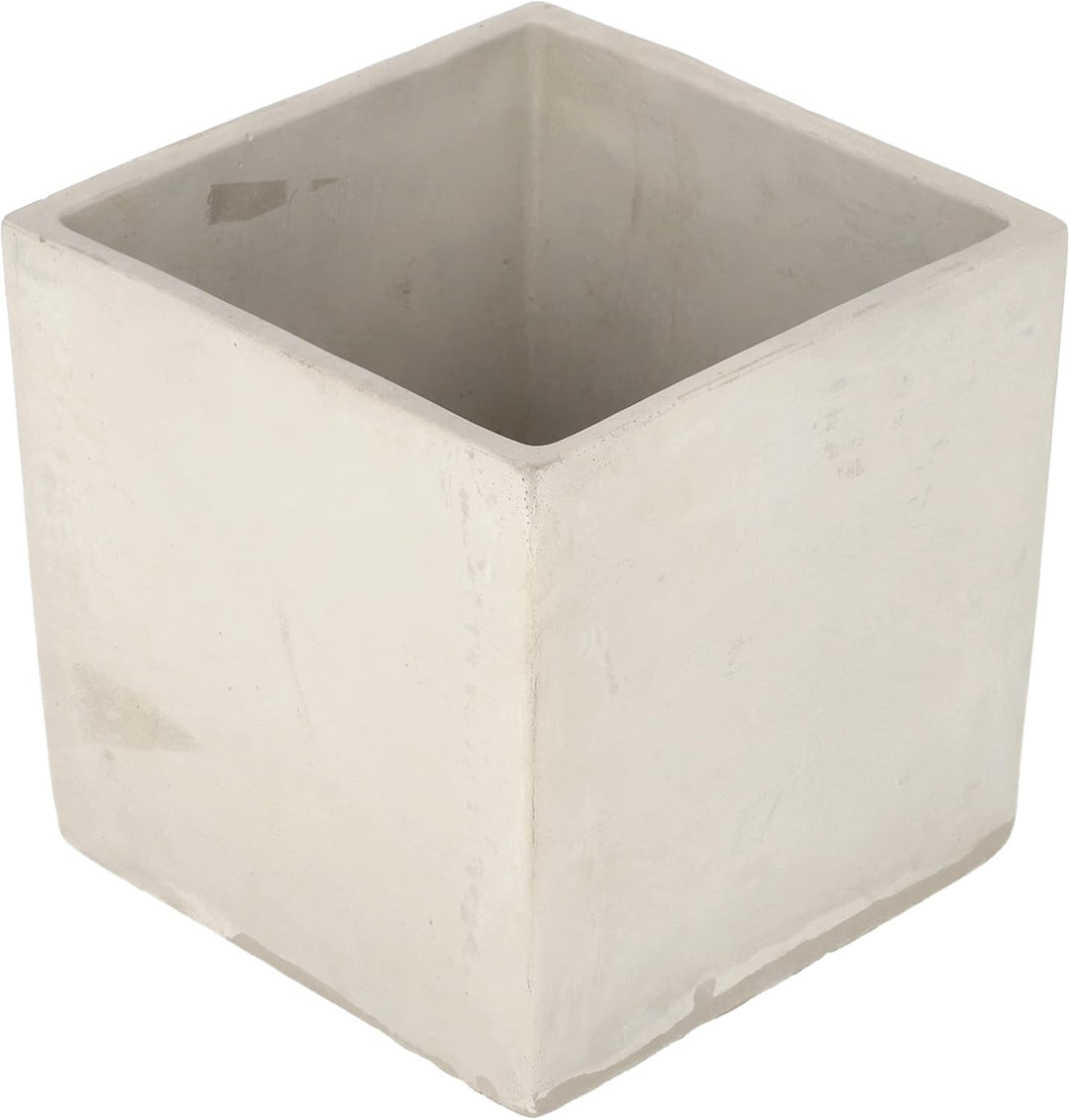 KOTARBAU® Blumentopf Übertopf 17 x 17 cm für Blumen Pflanzen aus Dekorativ-Beton Grau Quadratisch In