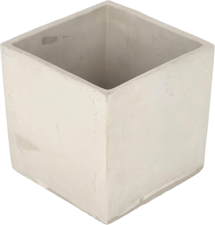 KOTARBAU® Blumentopf Übertopf 17 x 17 cm für Blumen Pflanzen aus Dekorativ-Beton Grau Quadratisch In