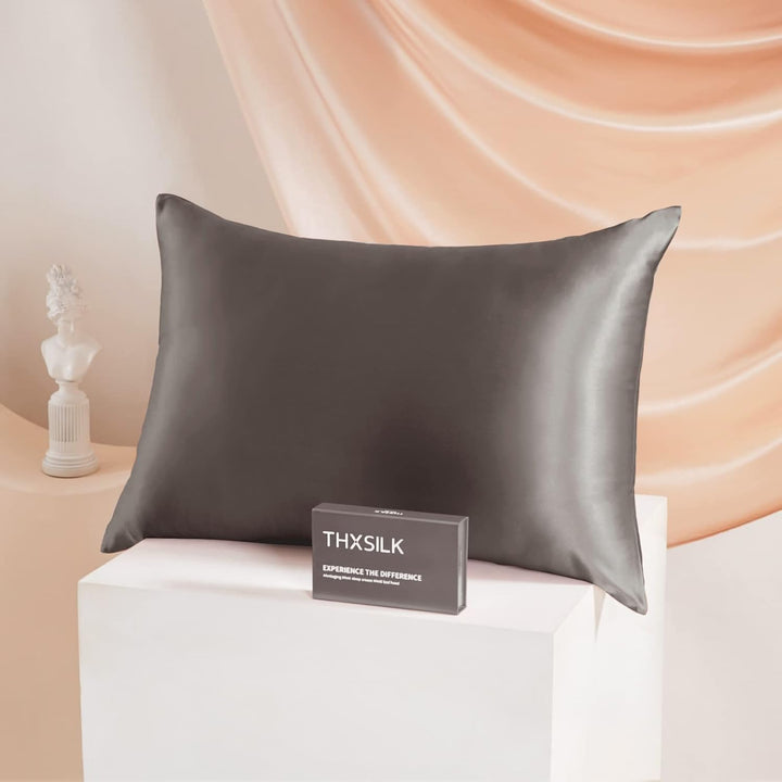 THXSILK 25 Momme Seide Kissenbezug für Haar und Haut - Maulbeerseide Kissenbezug - Hypoallergen mit