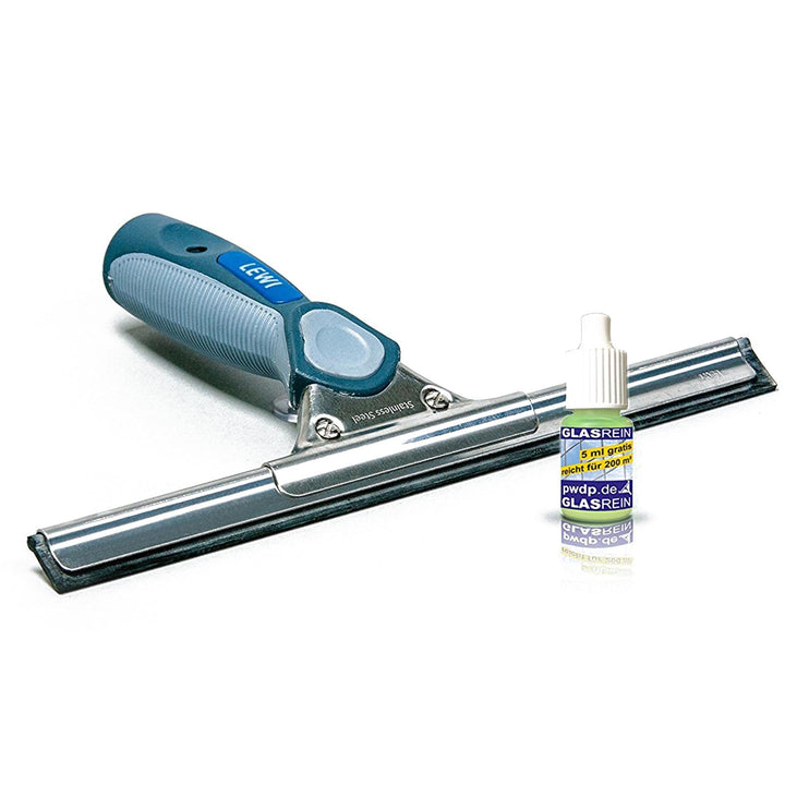Profi-Fensterabzieher (25cm) von LEWI - Fensterwischer für kleine Fenster &amp; Ecken - streifenfreies E