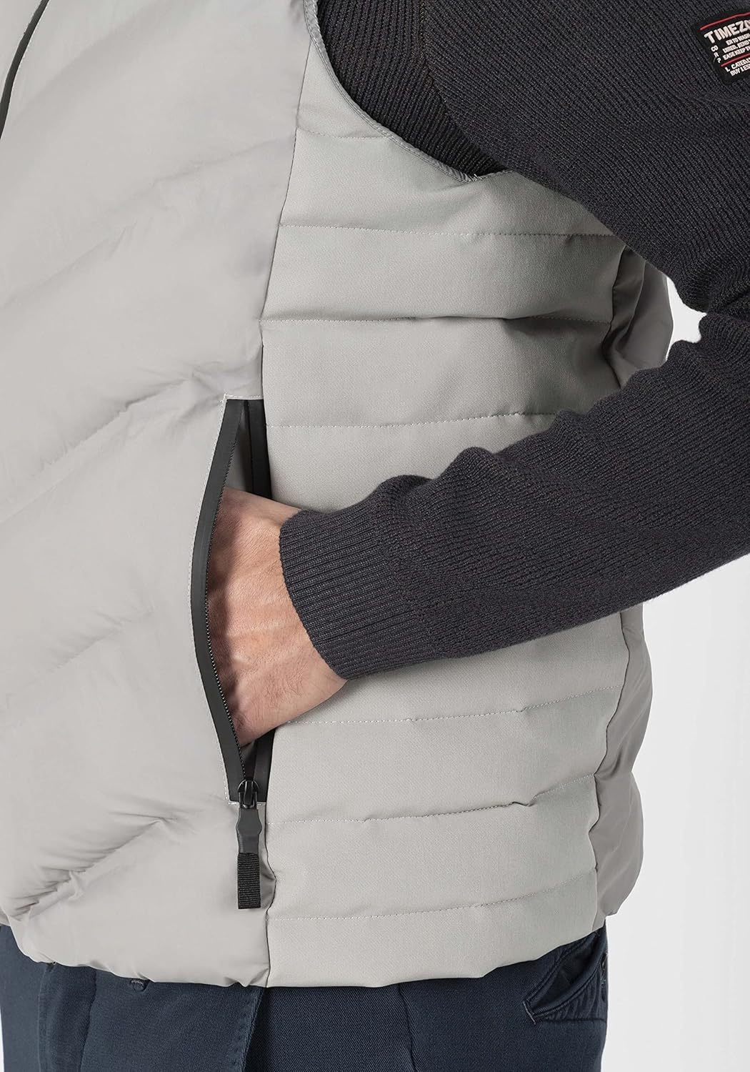Timezone Herren Tech Vest 2 XL wild dove grey, XL wild dove grey
